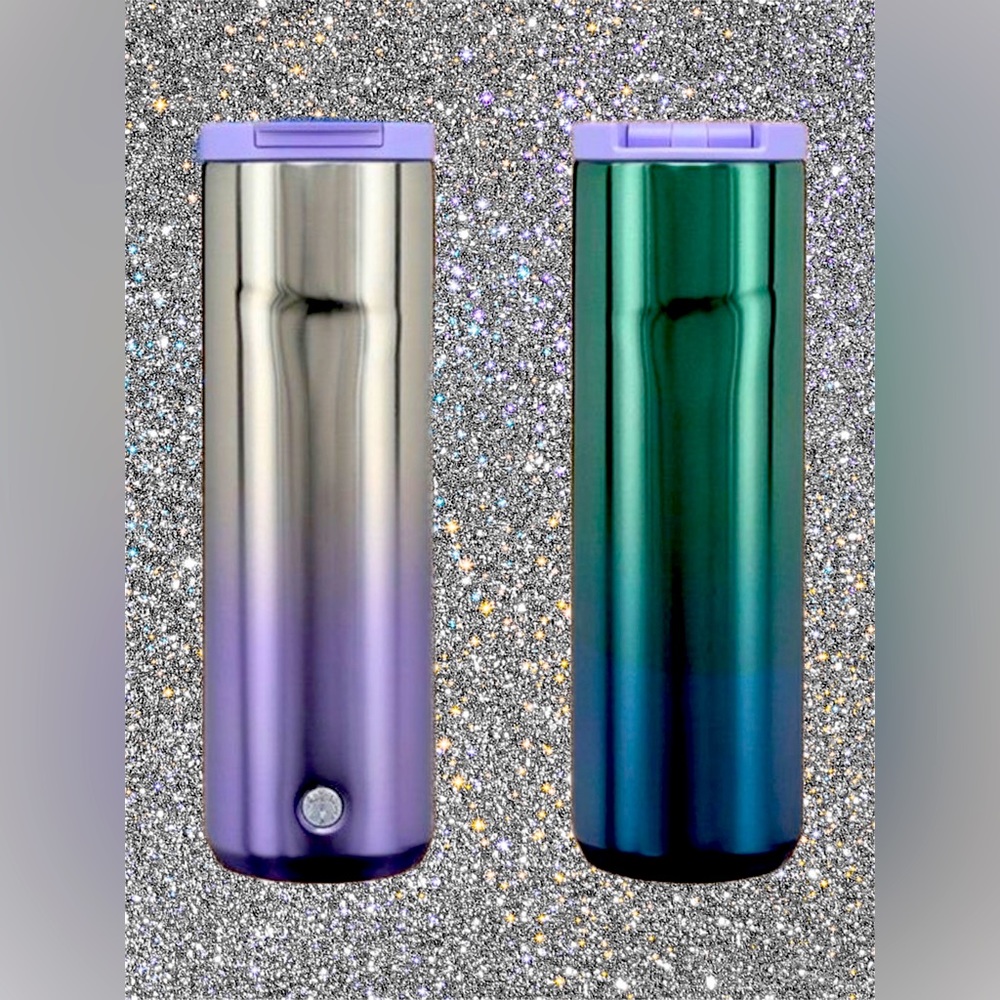 SOLD!!! - Starbucks 2023 Winter ‘Periwinkle Gradient’ Lilac, Aqua, Silver 20 oz